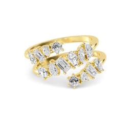 14K Yellow Gold Lab Grown Diamond Rings SJR60681MS-1.38CT