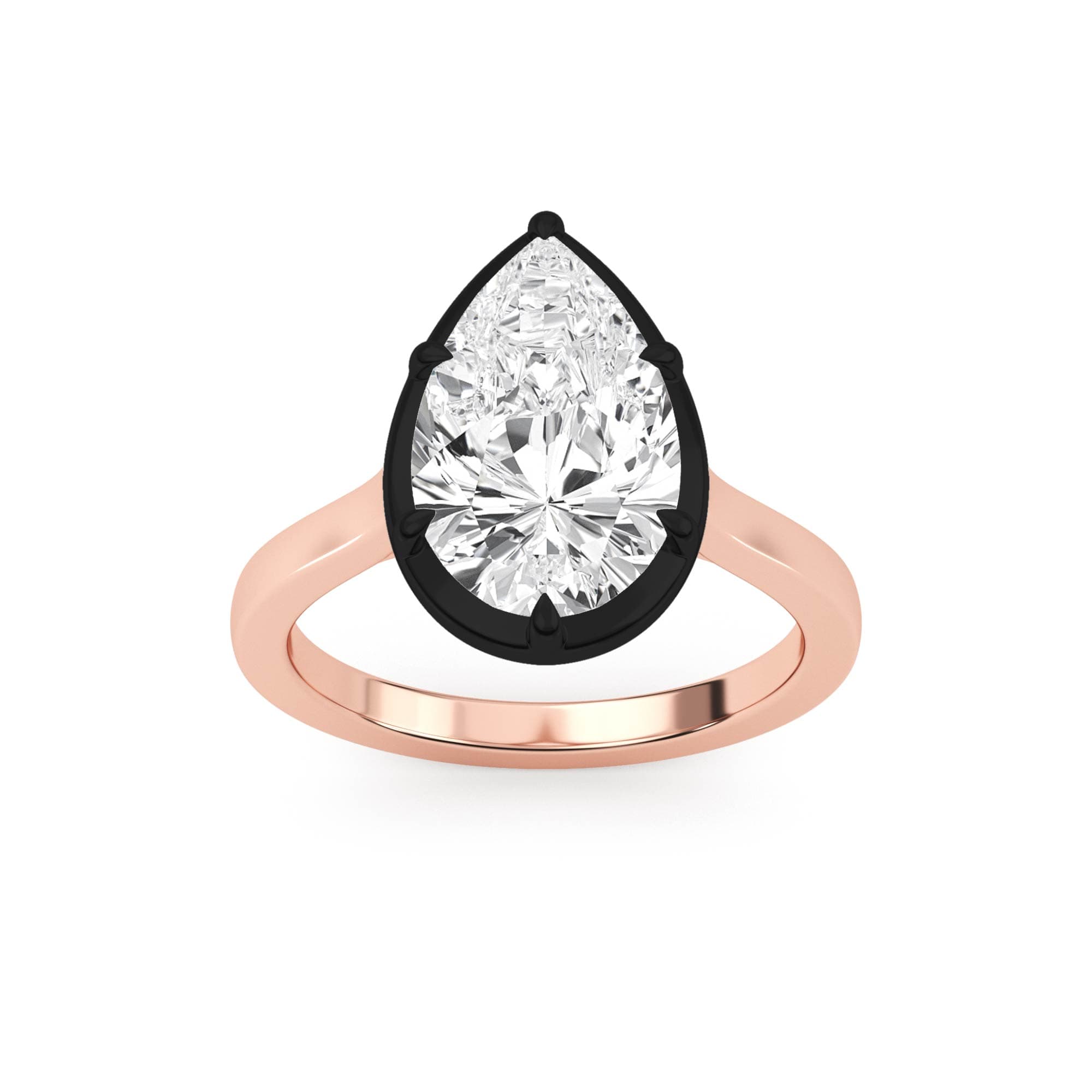 14K Rose Gold Lab Grown Diamond Engagement  4.00 ctw SJR60968PE-4.00CT
