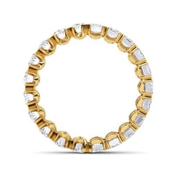 14K Yellow Gold Lab Grown Diamond Wedding Rings 3.79 ctw SJR61037-3.83CTB