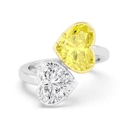 14K Yellow & White Gold Lab Grown Diamond RING 8.08 ctw SJR61164HT-8.00CT