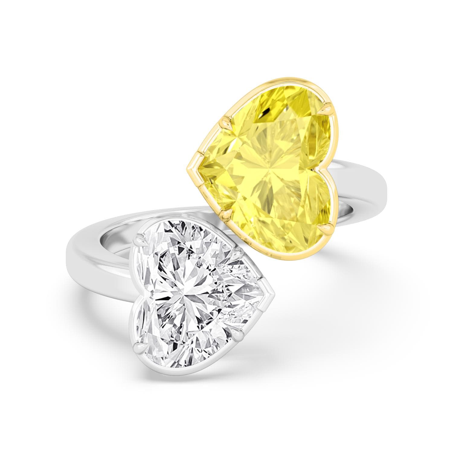14K Yellow & White Gold Lab Grown Diamond RING 8.08 ctw SJR61164HT-8.00CT