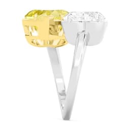 14K Yellow & White Gold Lab Grown Diamond RING 8.08 ctw SJR61164HT-8.00CT