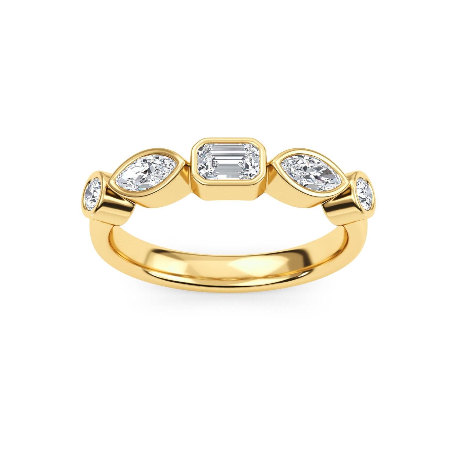 14K Yellow Gold Lab Grown Diamond RING 0.67 ctw SJR61499-0.68CT