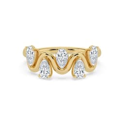 14K Yellow Gold Lab Grown Diamond RING 1.17 ctw SJR62294PE-1.10CT
