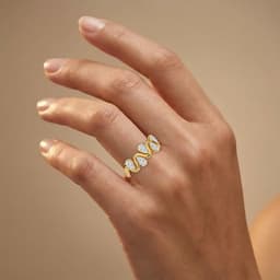 14K Yellow Gold Lab Grown Diamond RING 1.17 ctw SJR62294PE-1.10CT