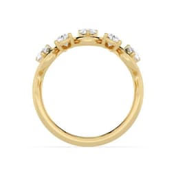 14K Yellow Gold Lab Grown Diamond RING 1.17 ctw SJR62294PE-1.10CT
