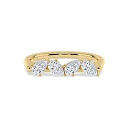 14K Yellow Gold Lab Grown Diamond RING 0.72 ctw SJR62328PE-0.68CT