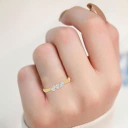 14K Yellow Gold Lab Grown Diamond RING 0.29 ctw SJR62401-0.33CT