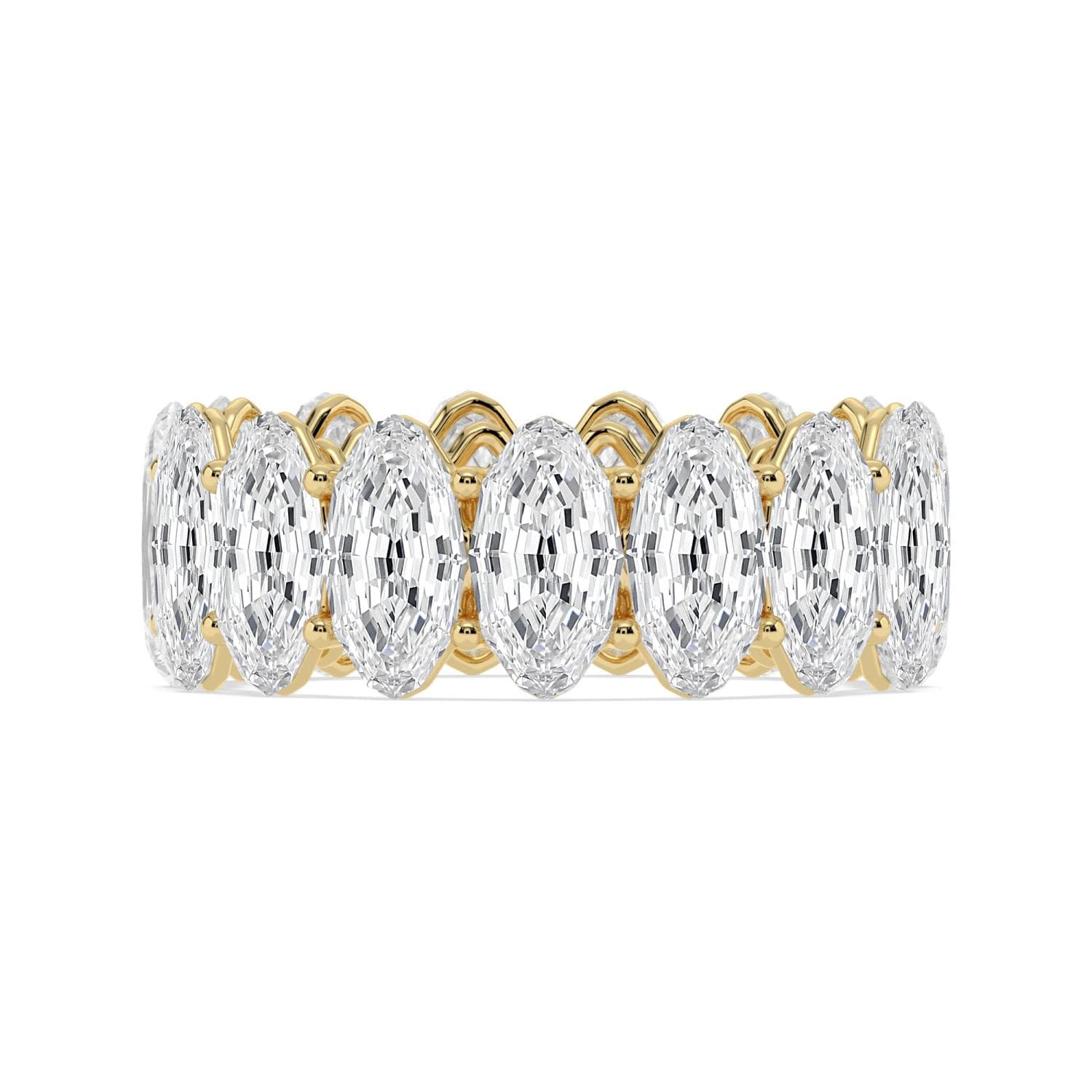 14K Yellow Gold Lab Grown Diamond WEDDING RINGS 11.11 ctw SJR62535LSOV-0.70PT