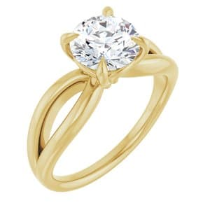 Ximena — Round 14K Yellow Gold, 1.5 ct, view 1