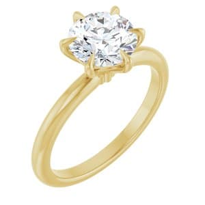 Yara — Round 14K Yellow Gold, 1.5 ct, view 1