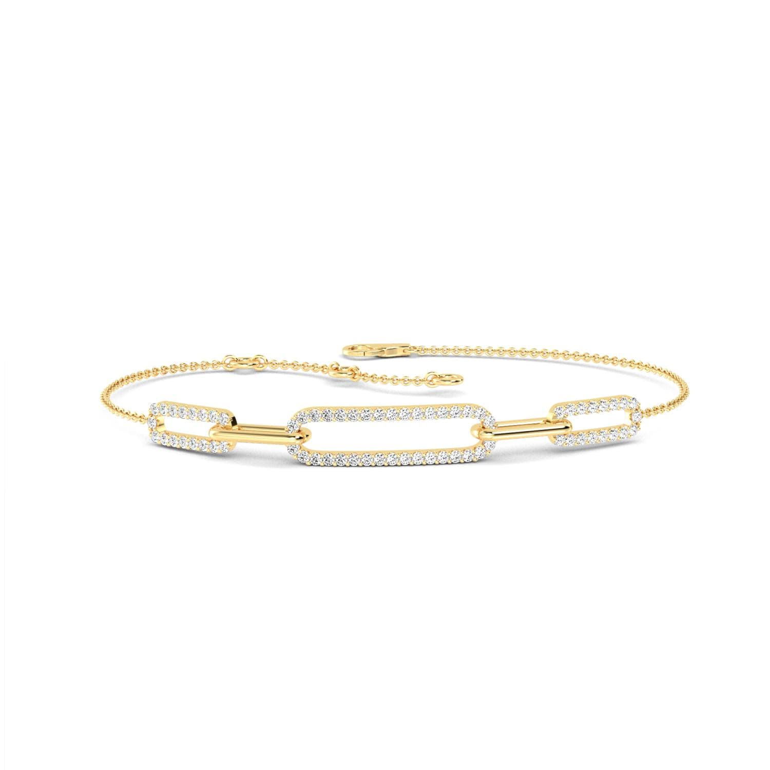14K Yellow Gold Lab Grown Diamond BRACELET 0.32 ctw SJBR20042-0.33CT
