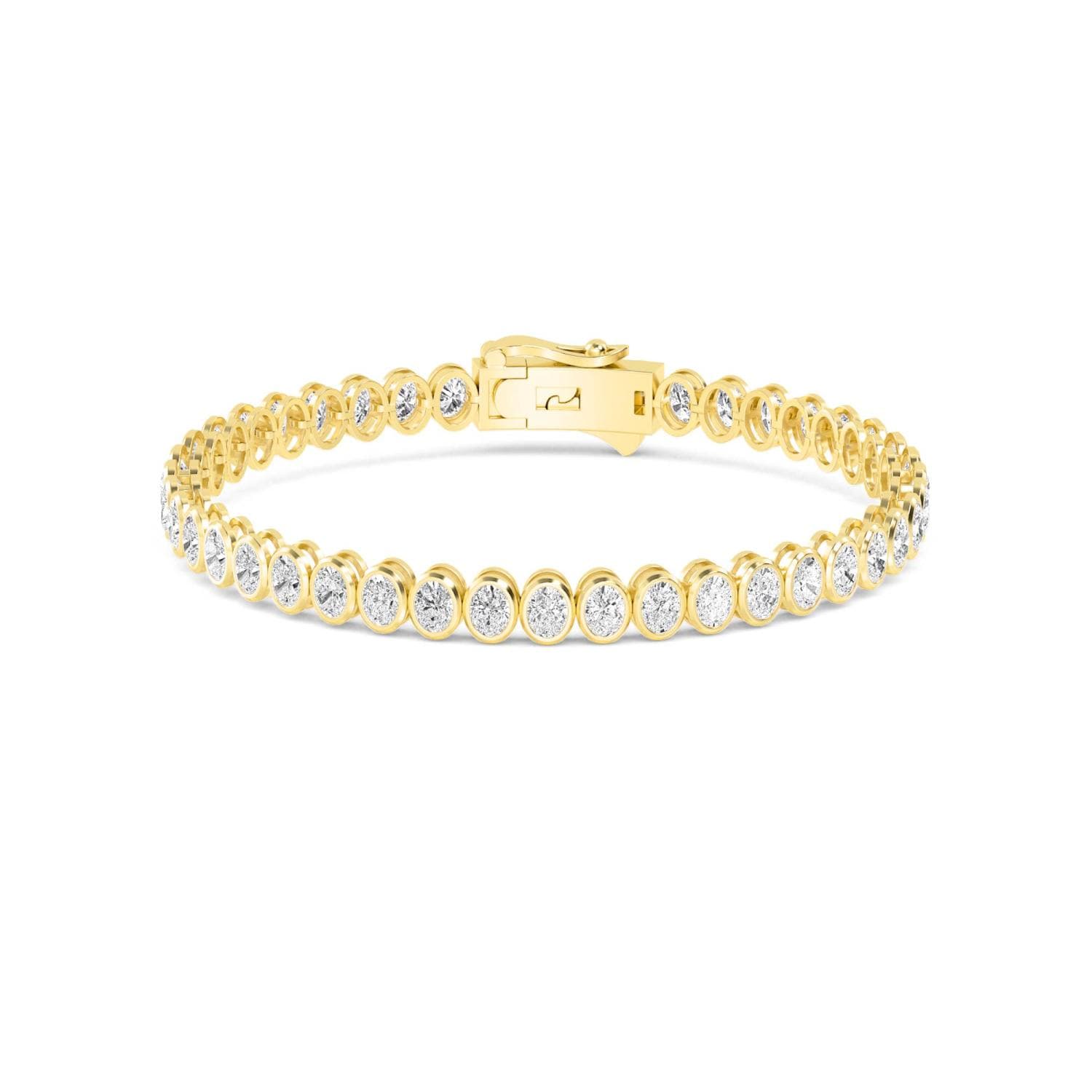 14K Yellow Gold Lab Grown Diamond BRACELET 6.44 ctw SJBR20362OV-0.15PT-7IN