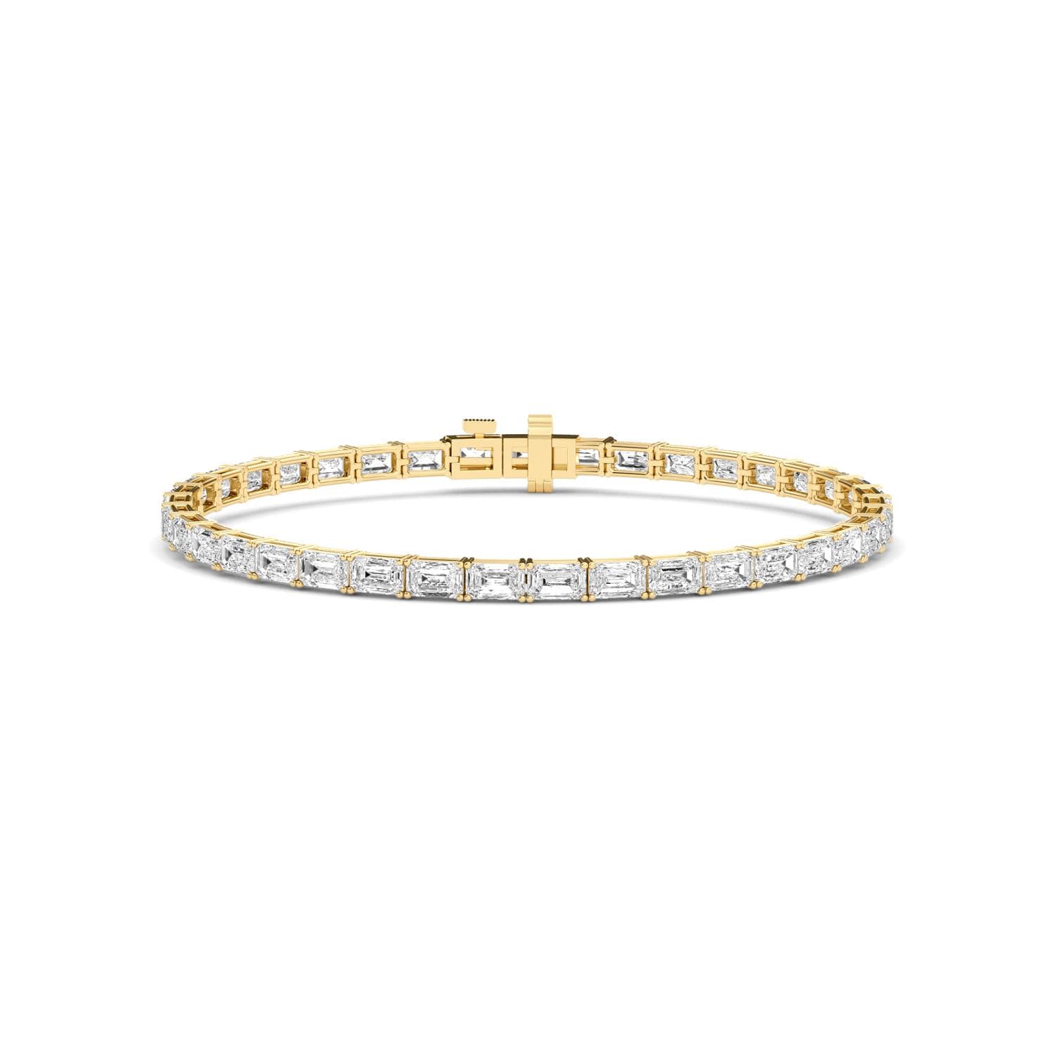 14K Yellow Gold Lab Grown Diamond BRACELET 7.21 ctw SJBR20464EM-0.15CT-7IN