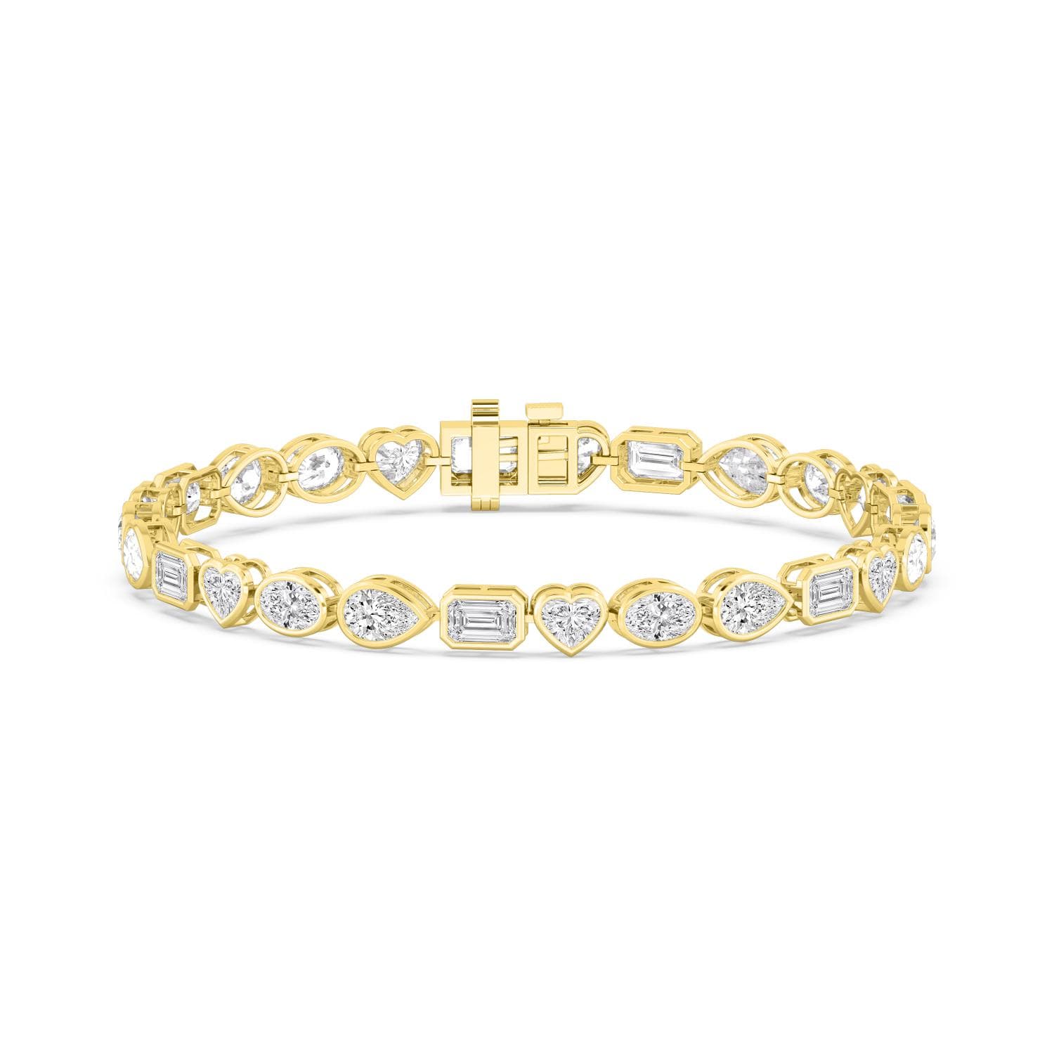 14K Yellow Gold Lab Grown Diamond BRACELET 10.46 ctw SJBR20479MS-10.25CT-7IN