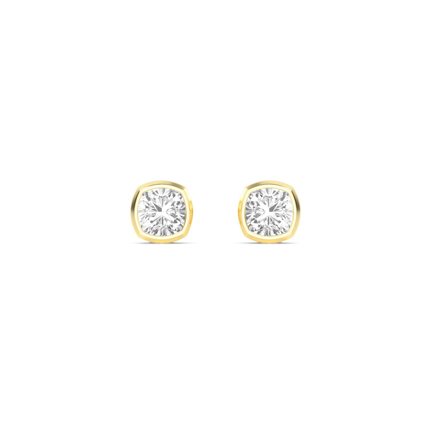 14K Yellow Gold Lab Grown Diamond EARRINGS 2.00 ctw SJE33247SCU-2.00CT