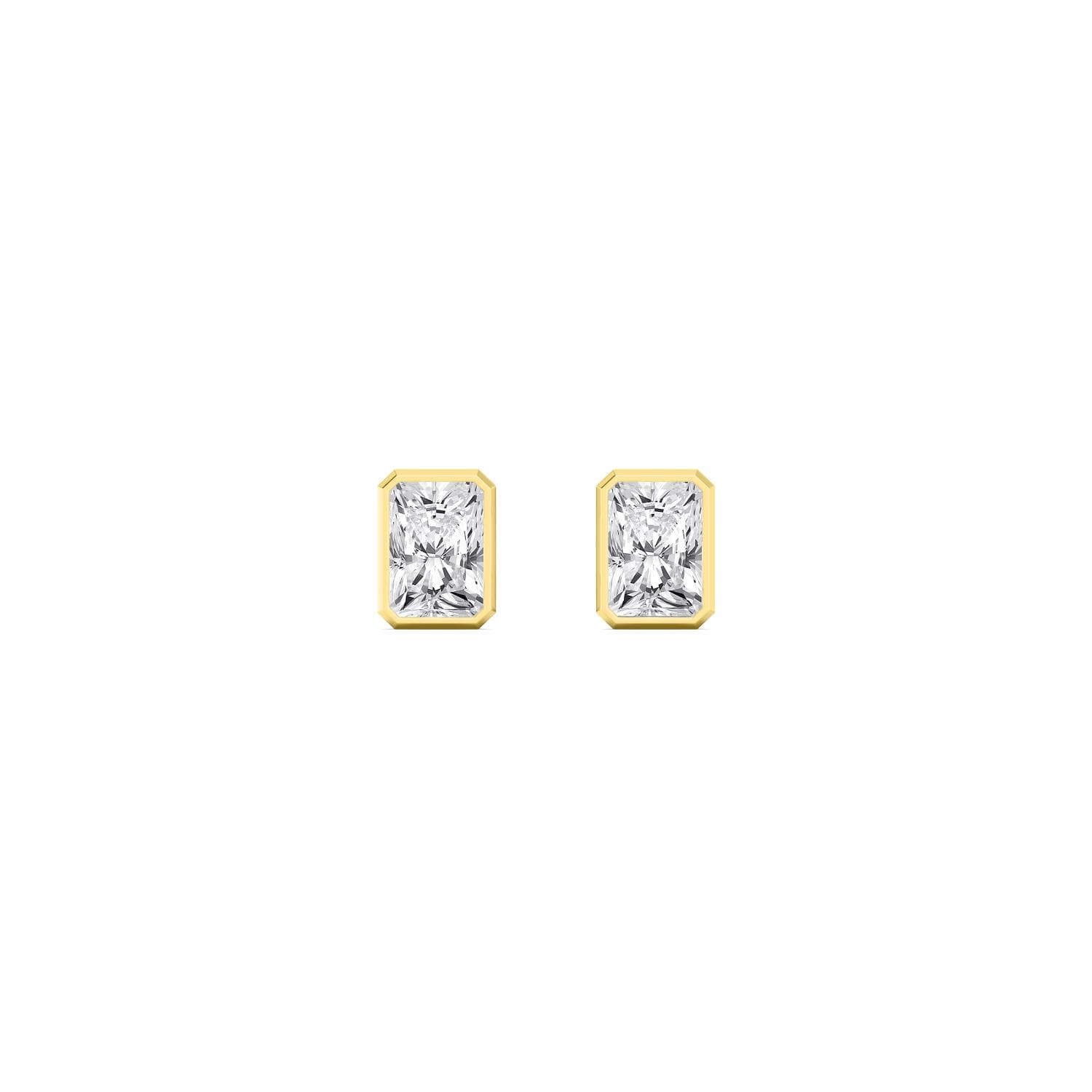 14K Yellow Gold Lab Grown Diamond EARRINGS 3.00 ctw SJE33451RDT-3.00CT