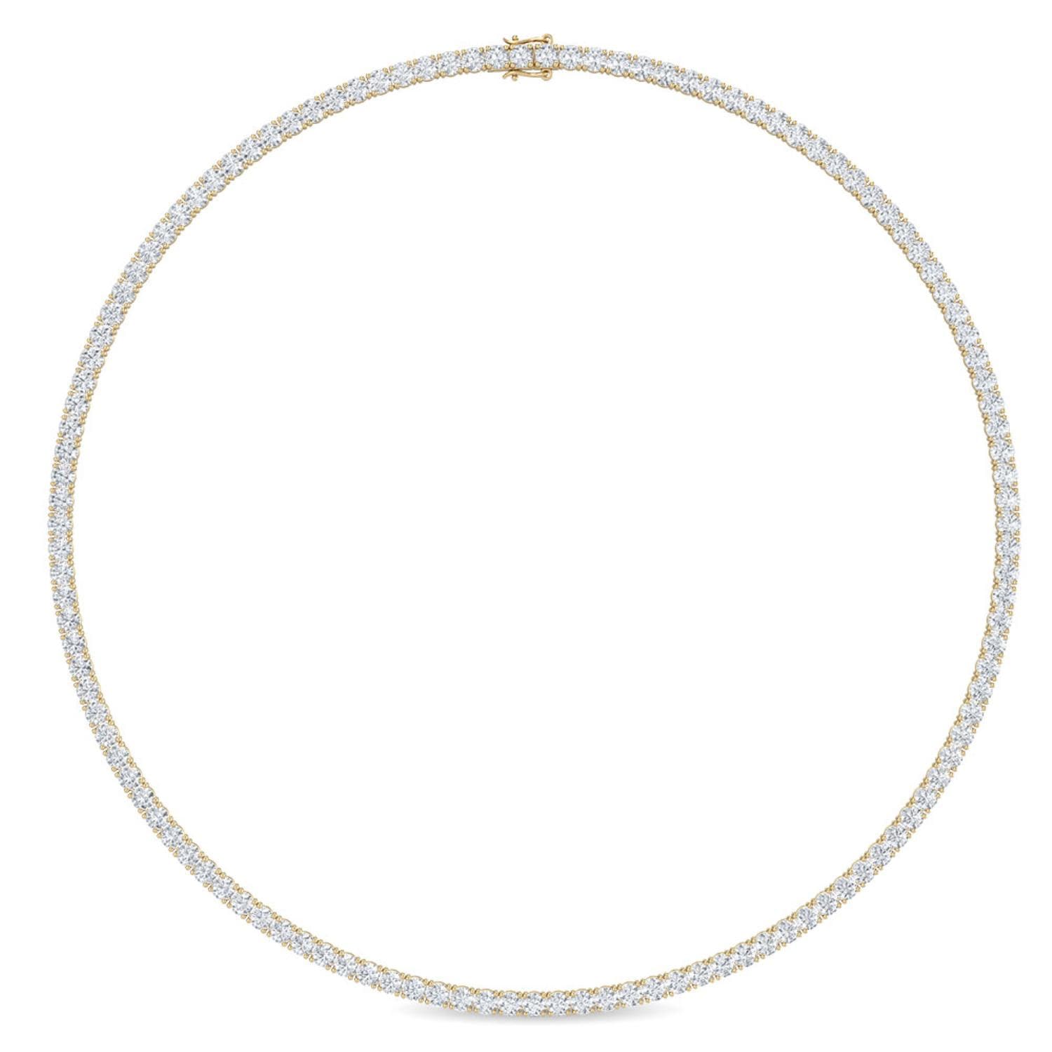 14K Yellow Gold Lab Grown Diamond NECKLACE 6.85 ctw SJN08019-6.83CT-16IN