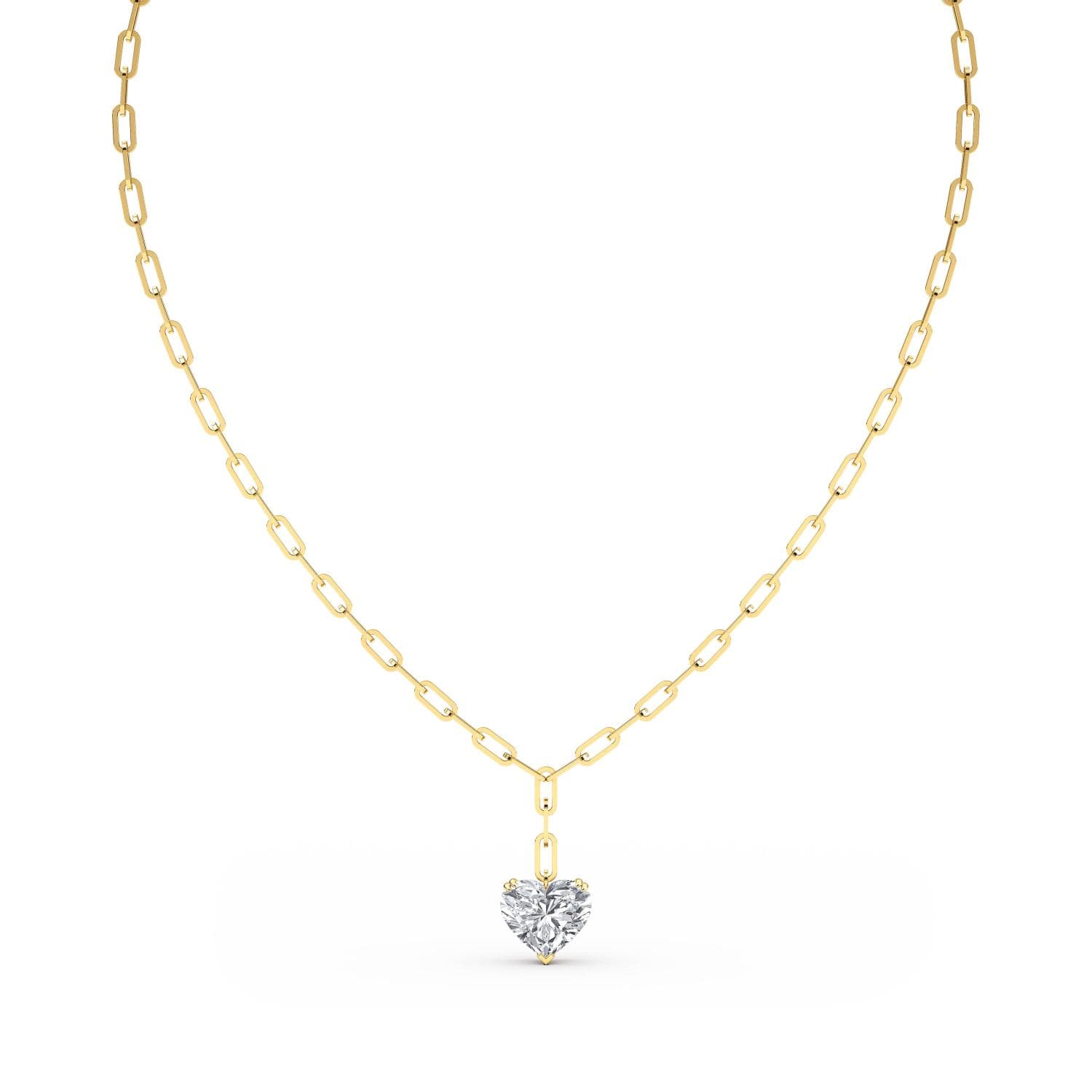 14K Yellow Gold Lab Grown Diamond NECKLACE 7.07 ctw SJN08257HT-7.00CT-18IN