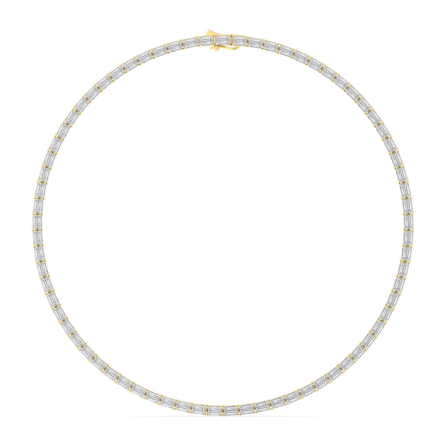 14K Yellow Gold Lab Grown Diamond NECKLACE 38.00 ctw SJN08442EM-0.50PT-18IN
