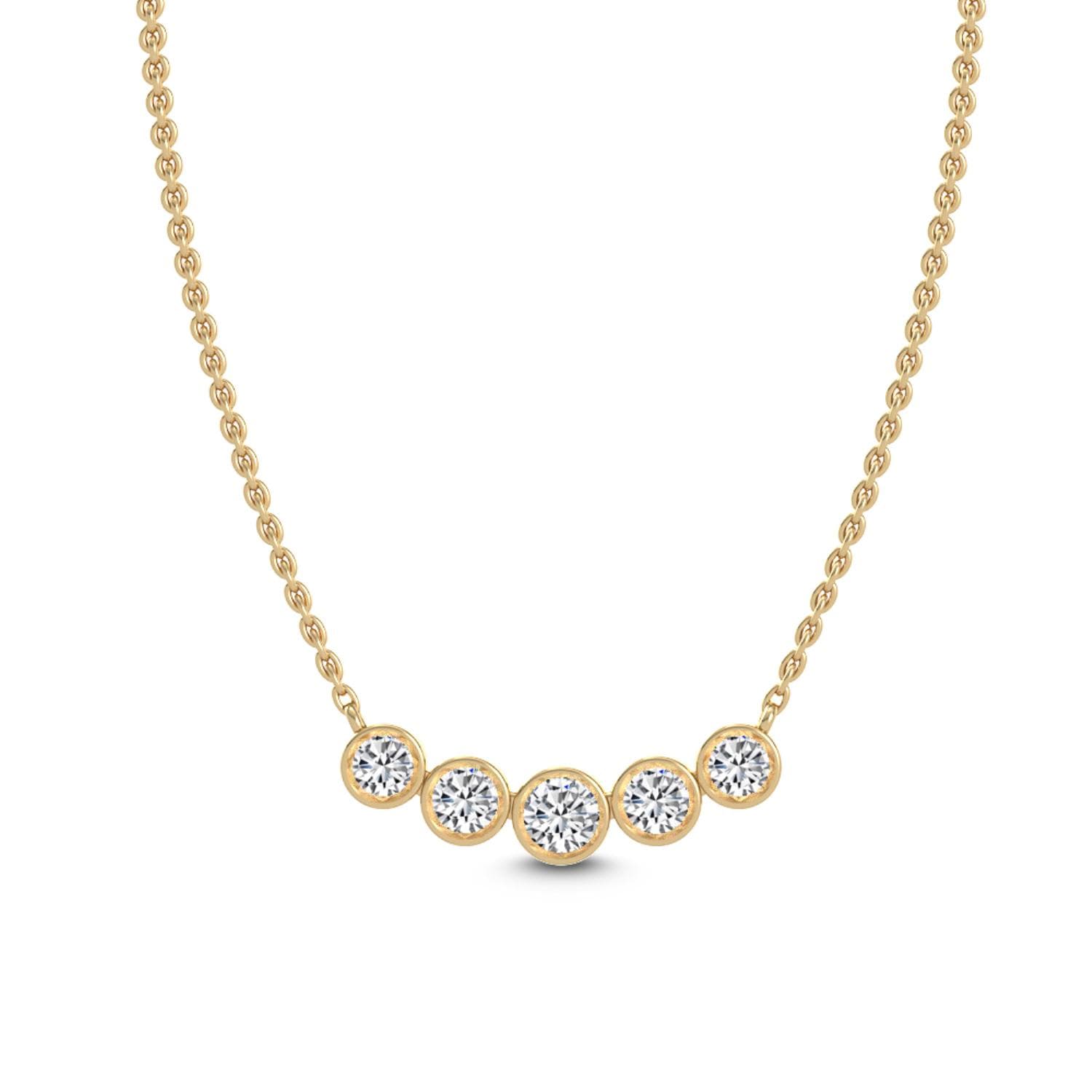 14K Yellow Gold Lab Grown Diamond PENDANT 0.37 ctw SJP31614-0.38CT