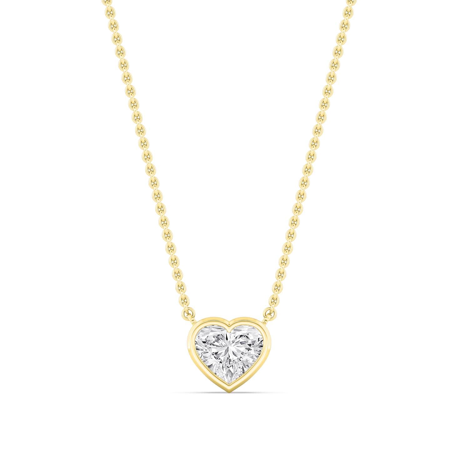 14K Yellow Gold Lab Grown Diamond PENDANT 1.01 ctw SJP32422HT-1.00CT