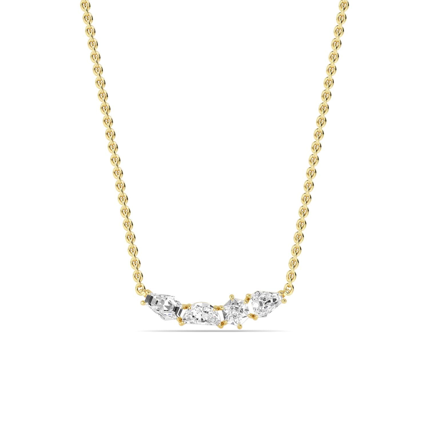 14K Yellow Gold Lab Grown Diamond PENDANT 1.20 ctw SJP32446FS-1.25CT