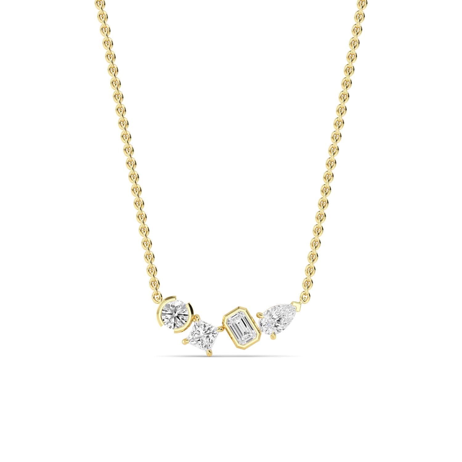 14K Yellow Gold Lab Grown Diamond PENDANT 1.06 ctw SJP32448MS-1.00CT