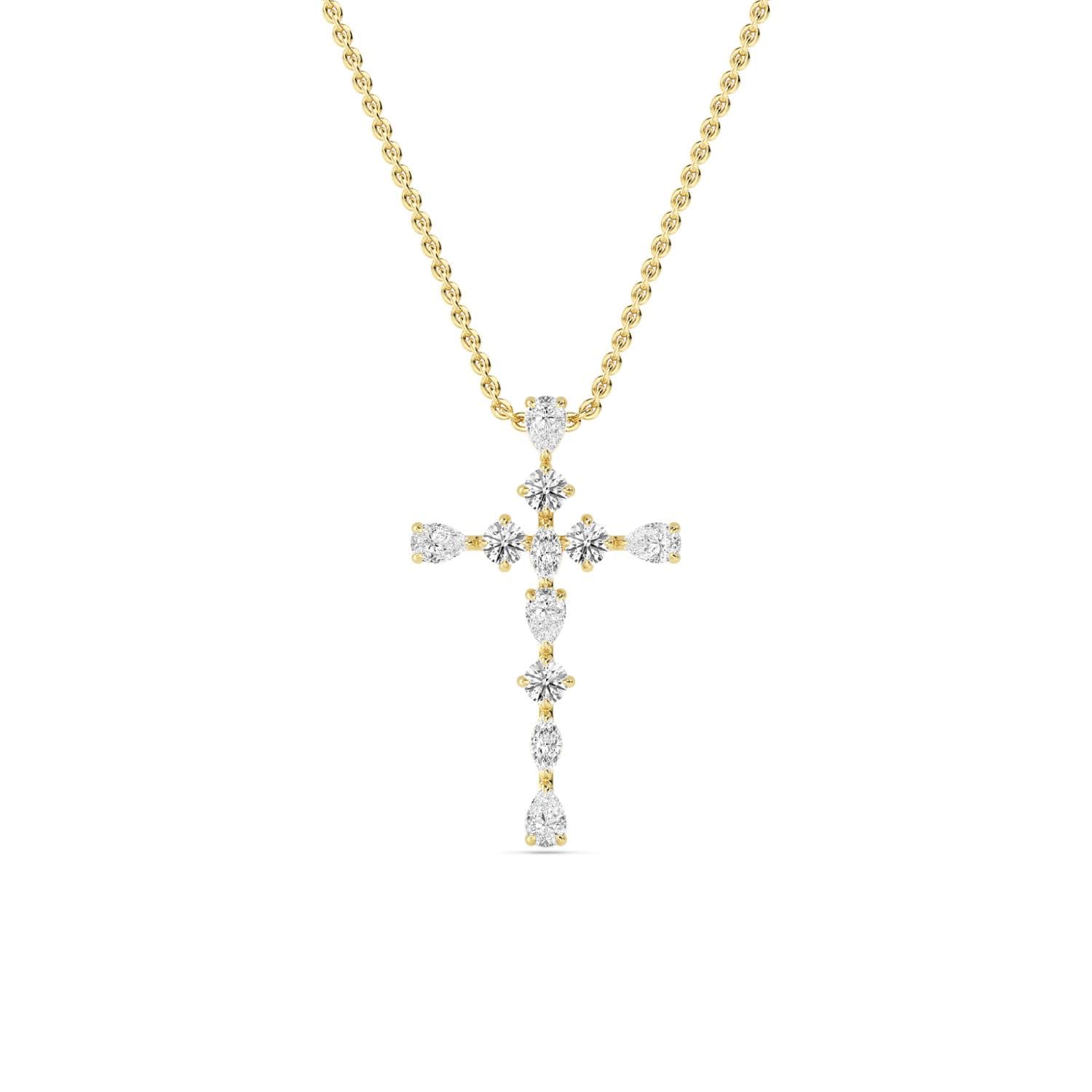 14K Yellow Gold Lab Grown Diamond PENDANT 0.47 ctw SJP32483-0.50CT