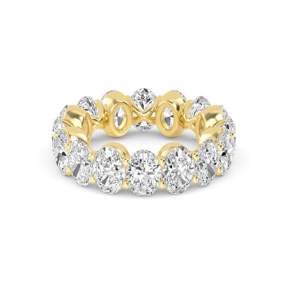 14K Yellow Gold Lab Grown Diamond Ring 8.00 ctw SJR59982OV-8.00CT