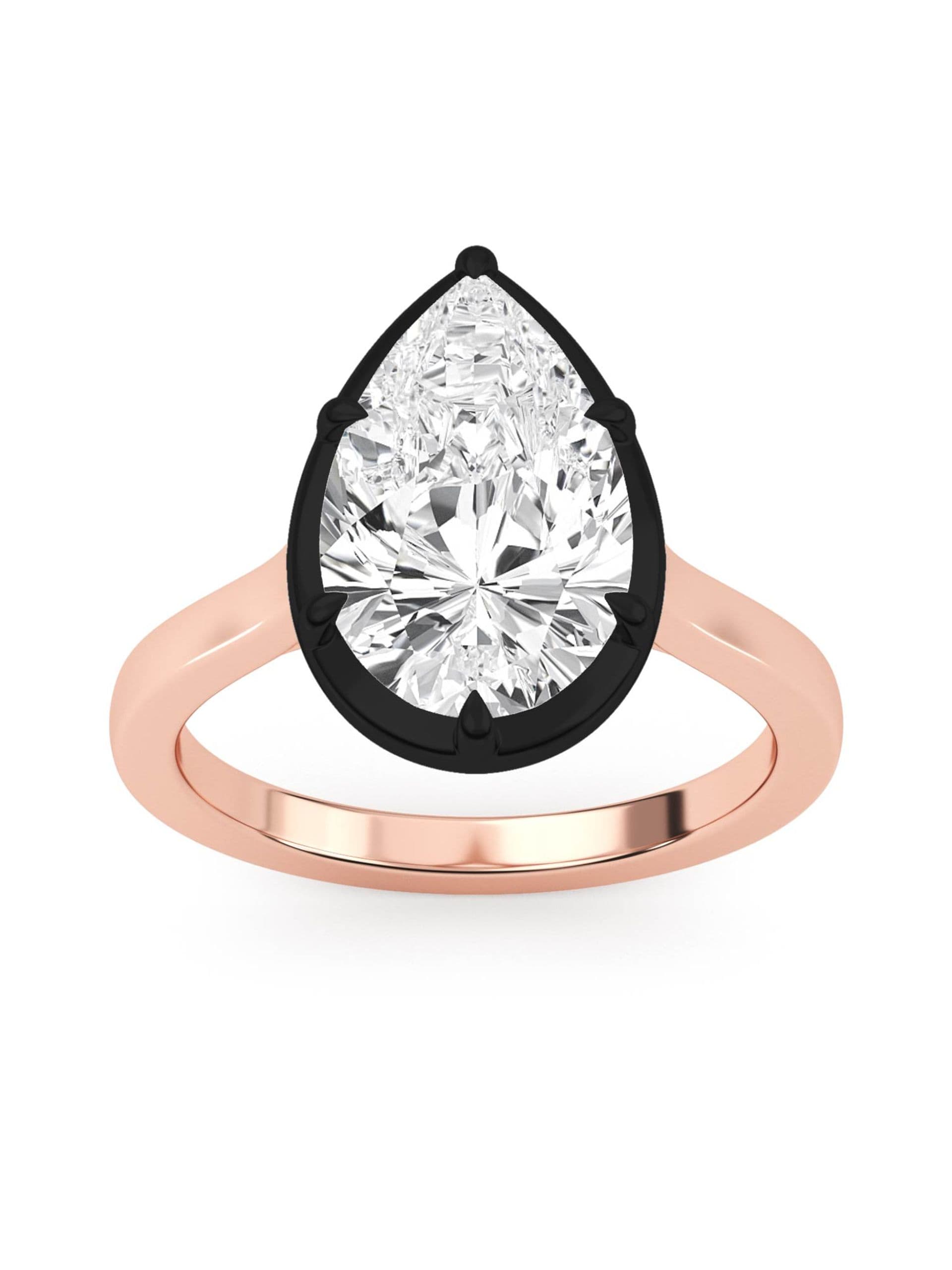 14K Rose Gold Lab Grown Diamond Engagement 4.00 ctw SJR60968PE-4.00CT
