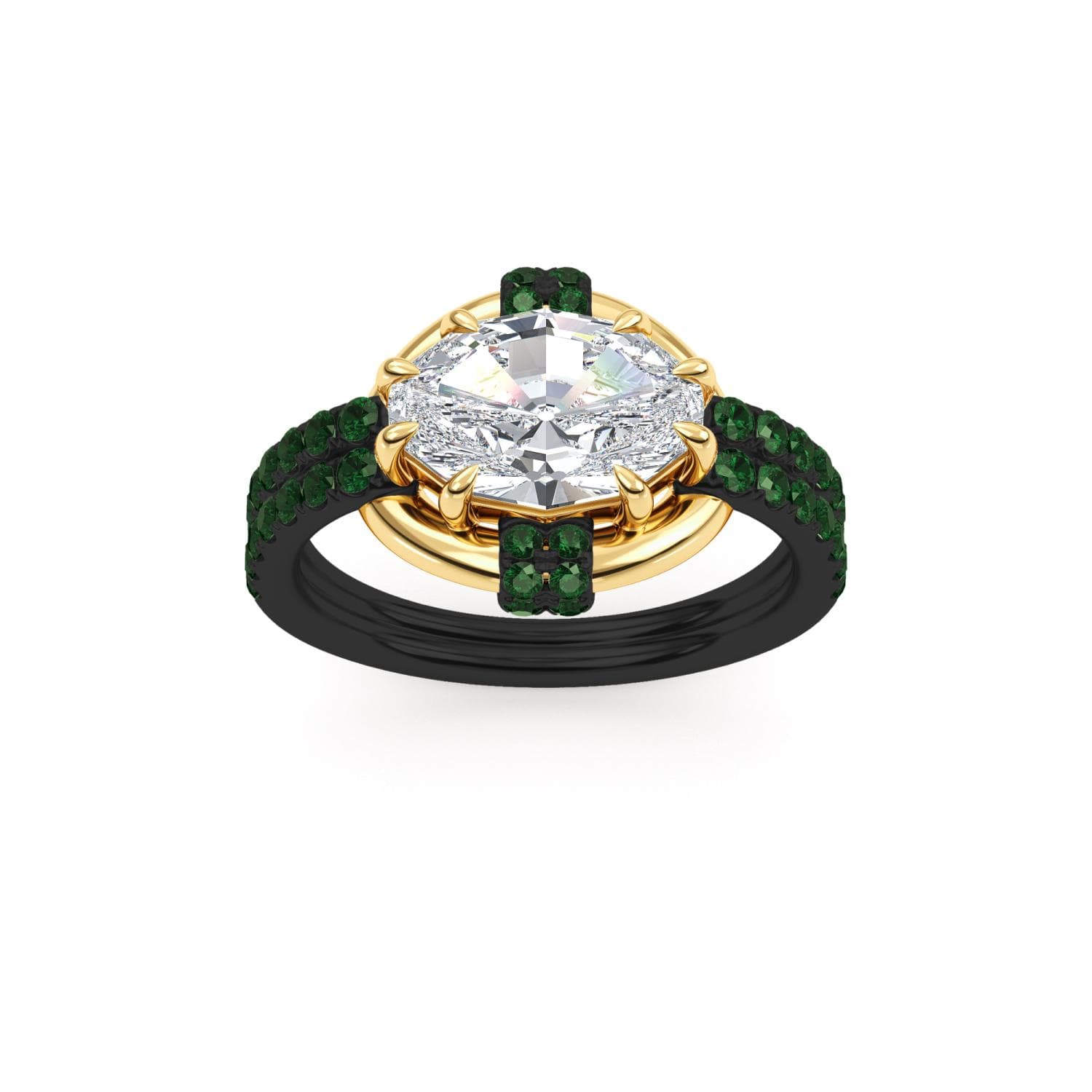 14K Yellow Gold Lab Grown Diamond RING 2.52 ctw SJR61423OV-2.00CT