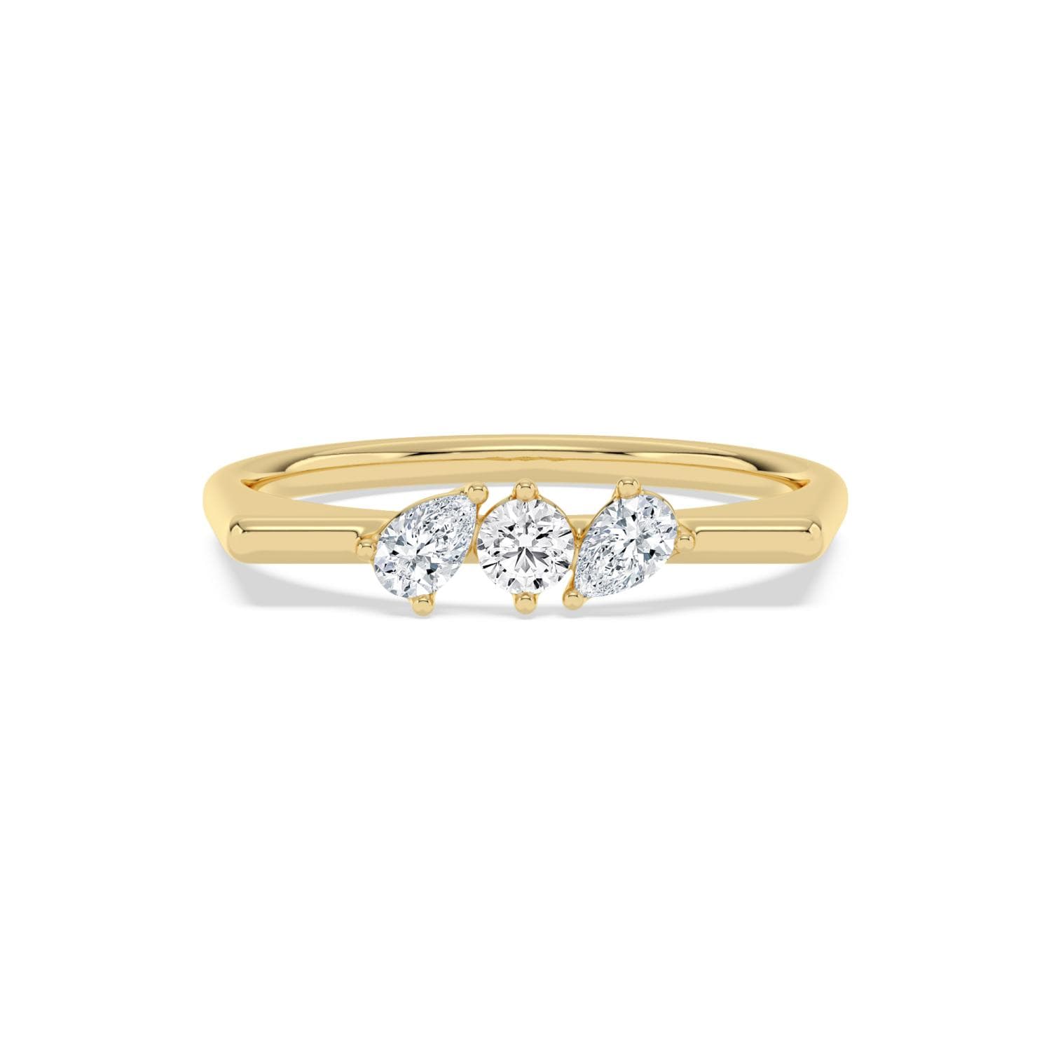 14K Yellow Gold Lab Grown Diamond RING 0.29 ctw SJR62401-0.33CT